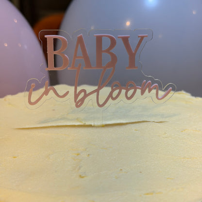 Cake Topper - Baby in bloom