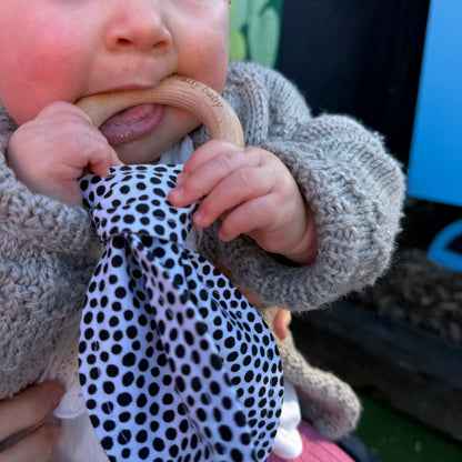 Teething Ring + High Contrast Bunny Ears