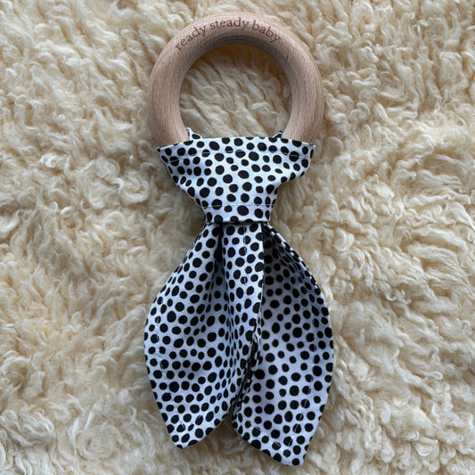 Teething Ring + High Contrast Bunny Ears