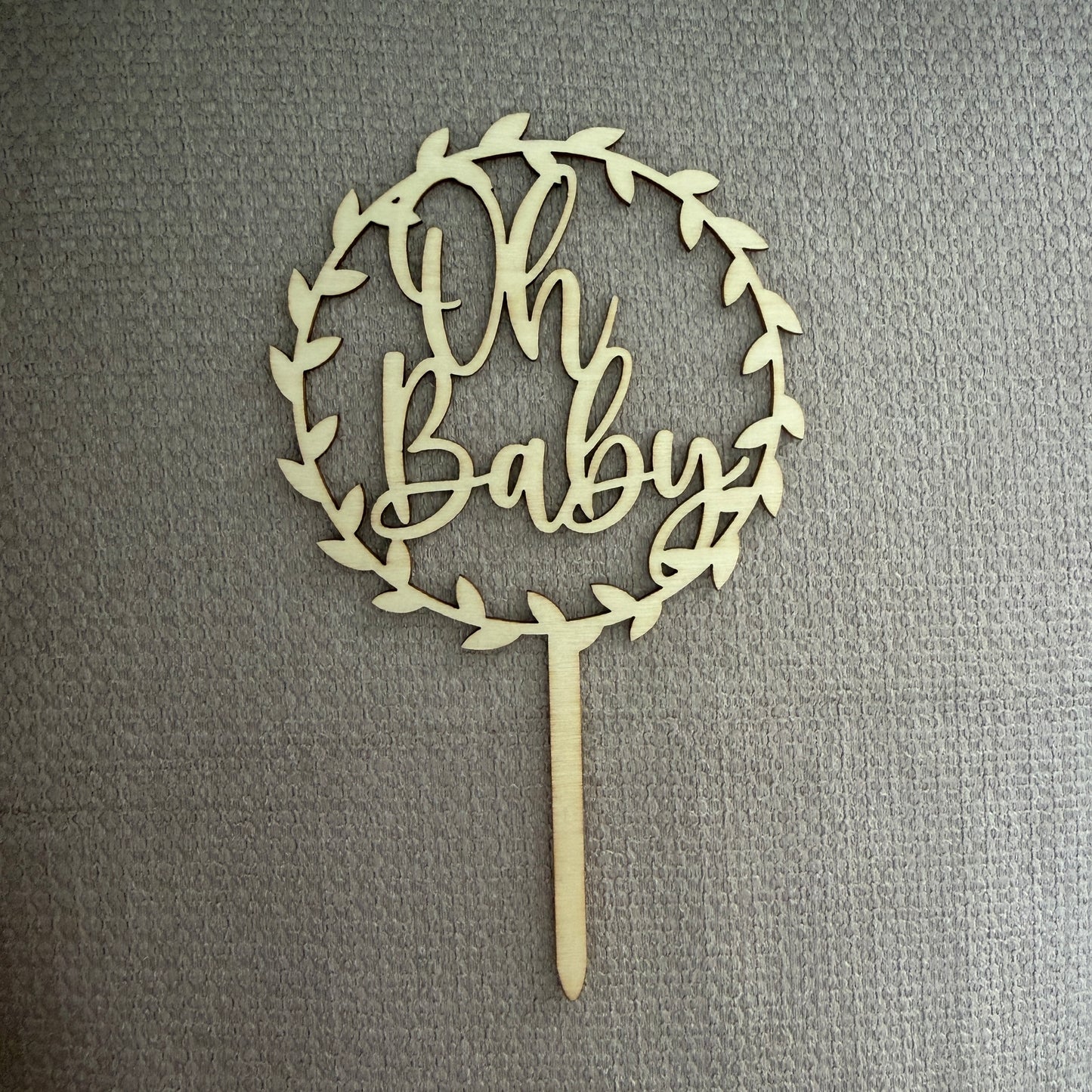 Cake Topper - Oh Baby
