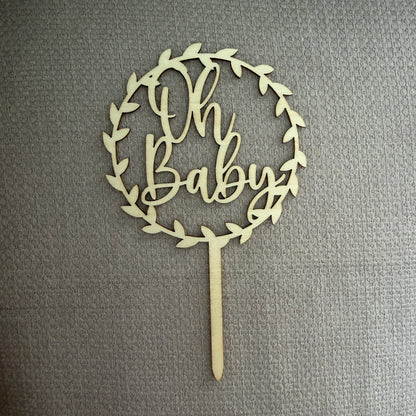 Cake Topper - Oh Baby